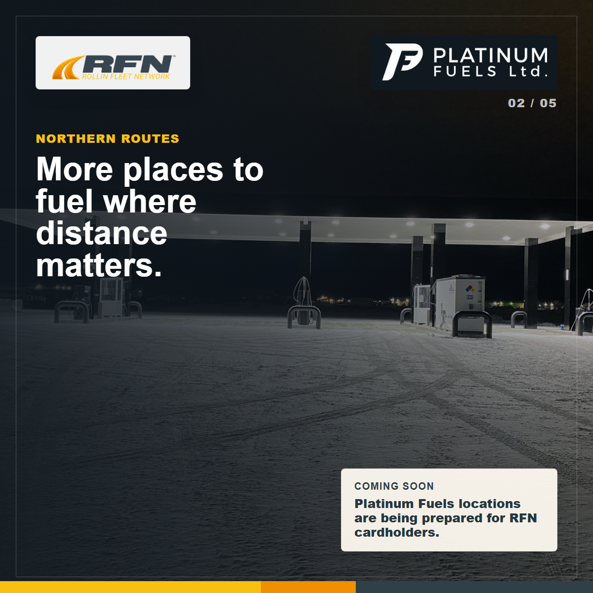 More places to fuel where distance matters slide