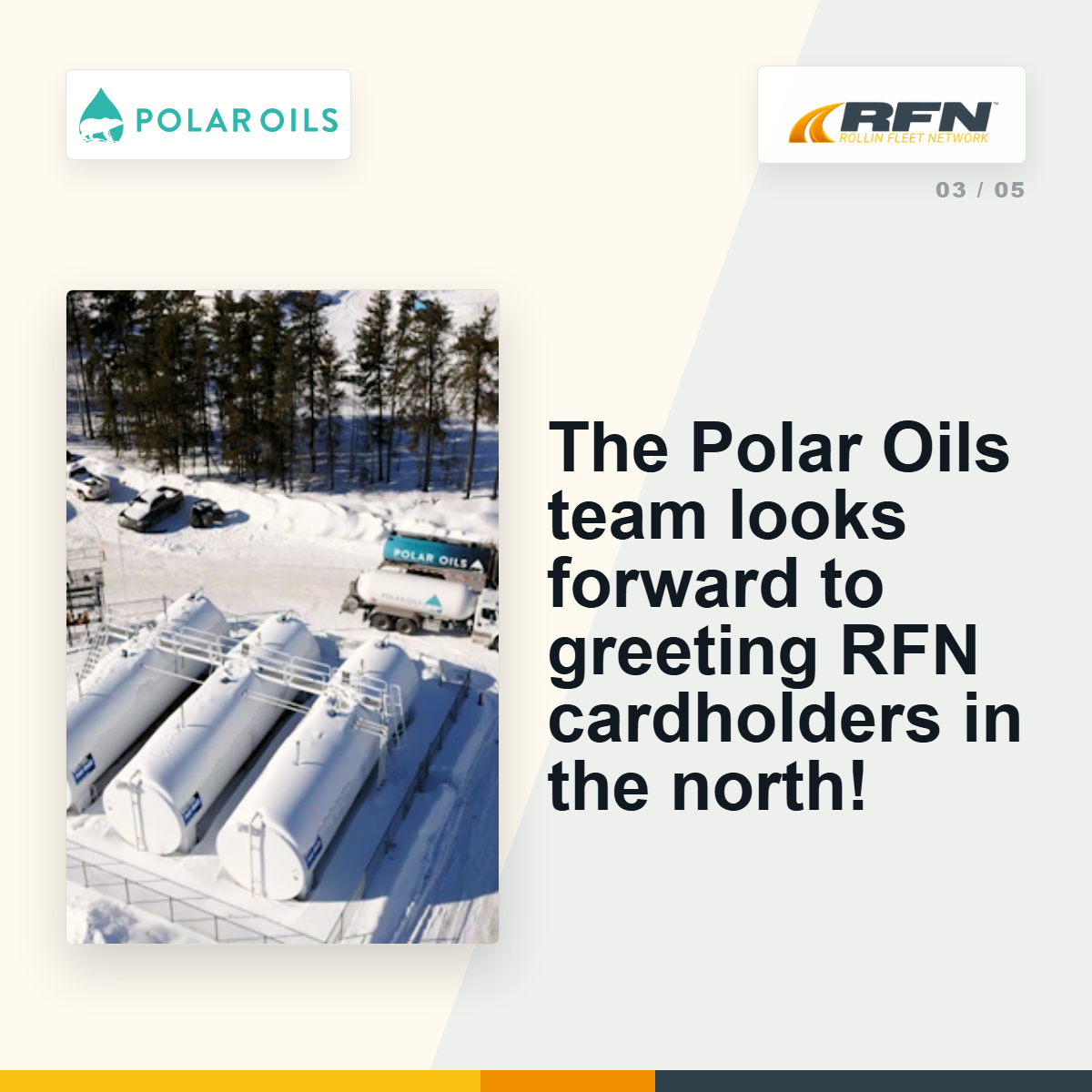 Polar Oils Beauval team welcome slide
